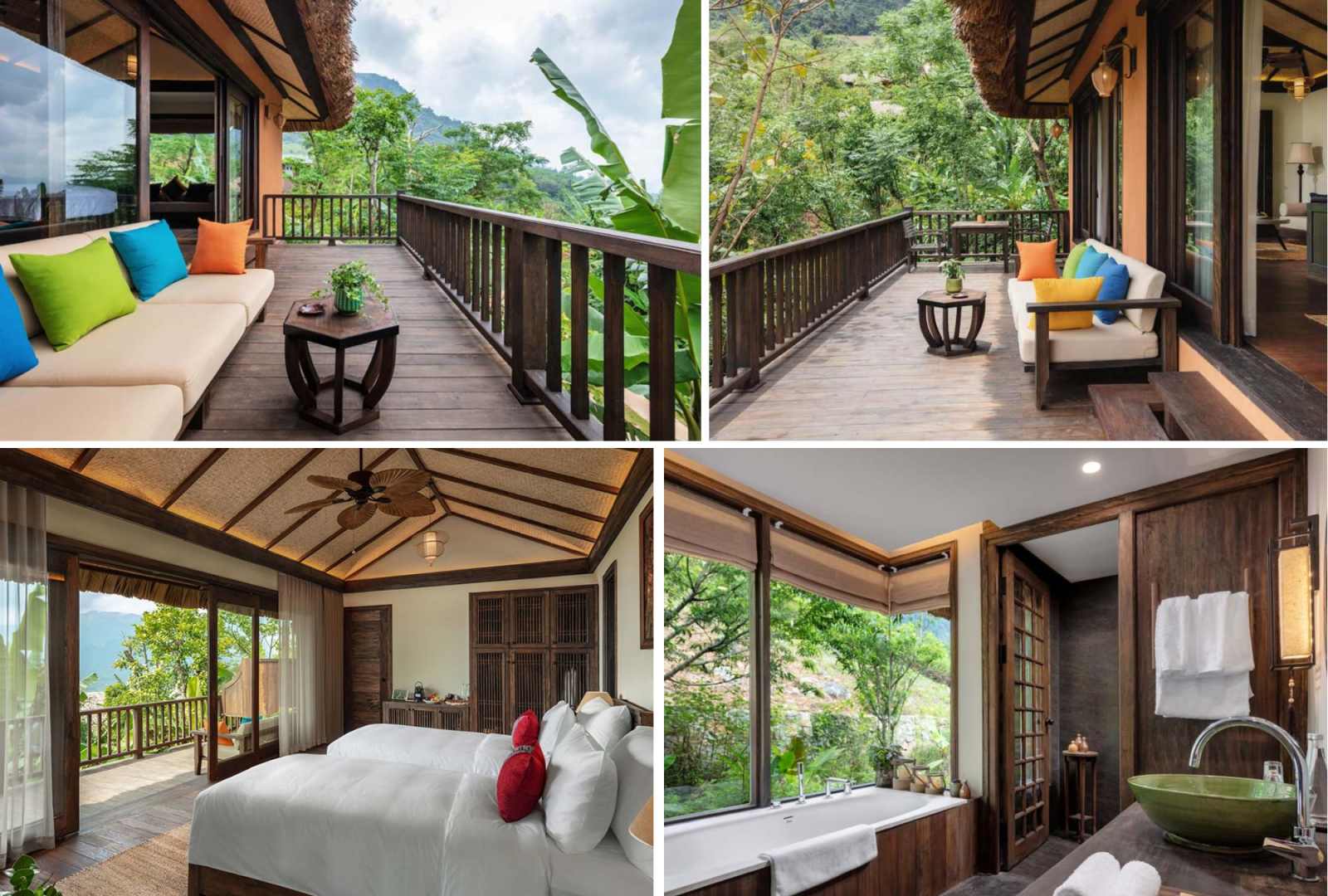 Không gian các căn Lantana Mountain Bungalow